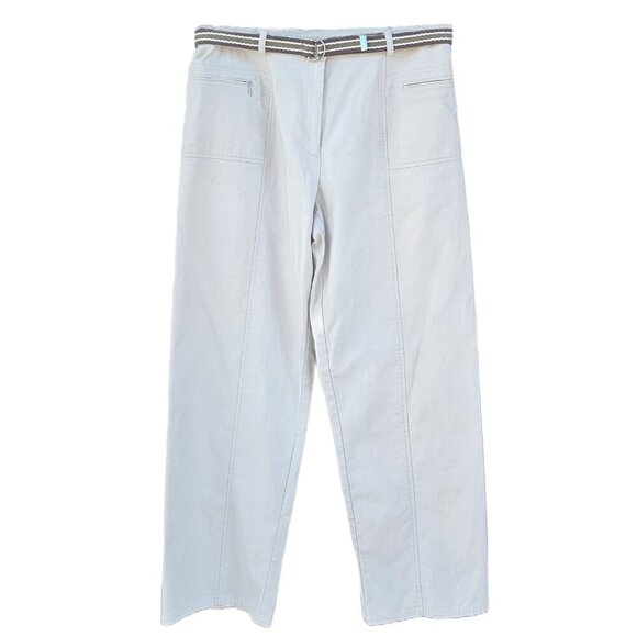 Tribal Stretch Extensible Women's Casual Off White Pants - 12 - Picture 1 of 7